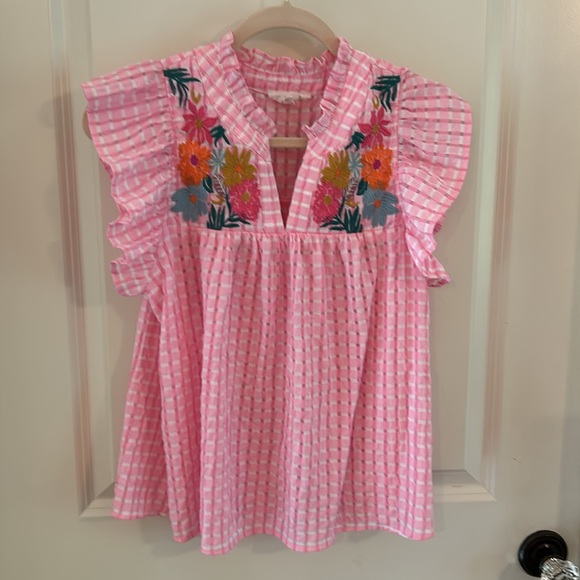 THML top from AVARA embroidered top, size M - Picture 3 of 3